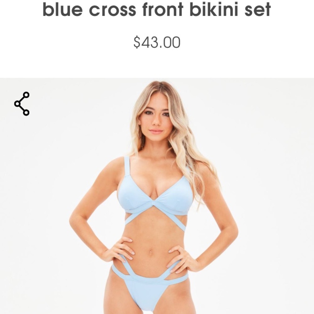 Light blue bathing suit NWT